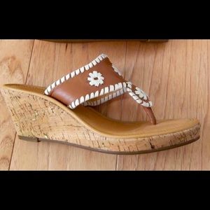 Jack Rogers Marbella Wedge Heel Sandals Size 6M